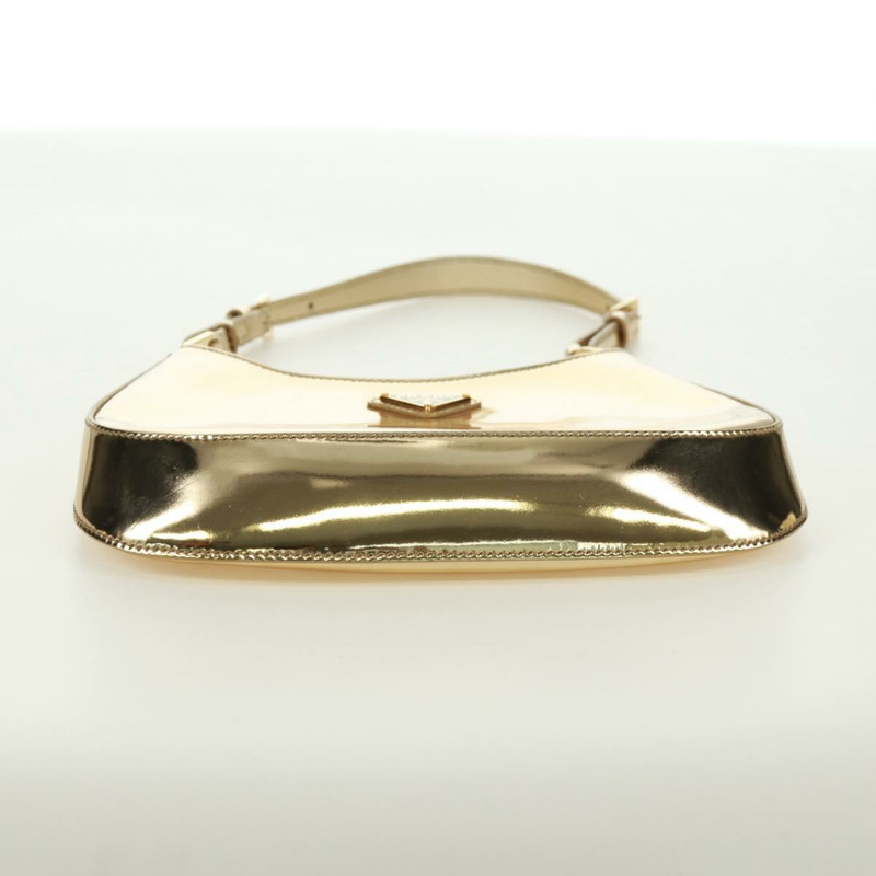 【日本直送】PRADA 漆皮雙肩包，金色，正品，貨號 171310SAM-9