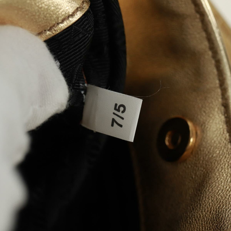 【日本直送】PRADA 漆皮雙肩包，金色，正品，貨號 171310SAM-20