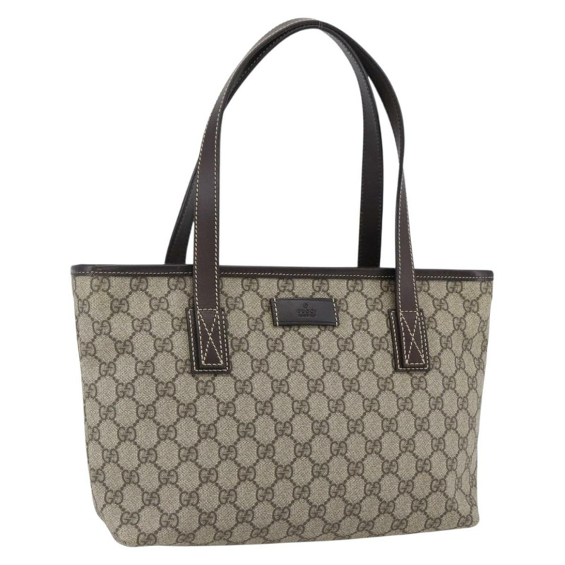 【日本直送】GUCCI GG Supreme 托特包 PVC 米色銀色 211138 正品 ep13363V-0