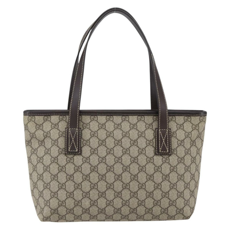 【日本直送】GUCCI GG Supreme 托特包 PVC 米色銀色 211138 正品 ep13363V-2