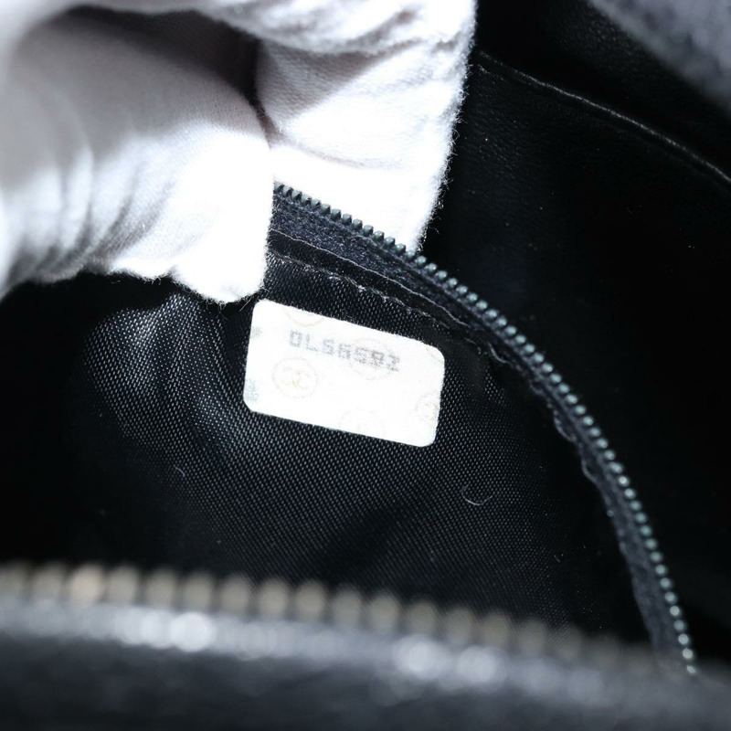 【日本直送】香奈兒魚子醬皮黑色金CC鏈條單背包 Auth 166896SAV-22