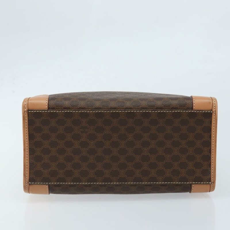 【日本直送】CELINE Macadam帆布手提包 PVC皮革 棕色金色 正品 am10820V-8