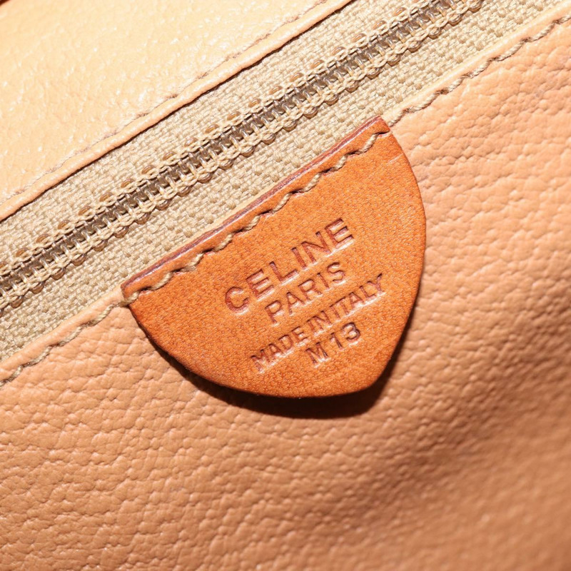 【日本直送】CELINE Macadam帆布手提包 PVC皮革 棕色金色 正品 am10820V-14