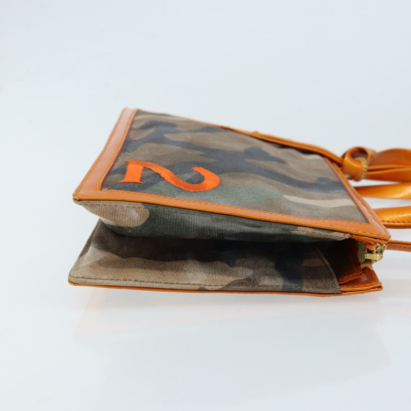 【日本直送】Christian Dior 手提包 帆布 綠色 金色 正品 170666V-3