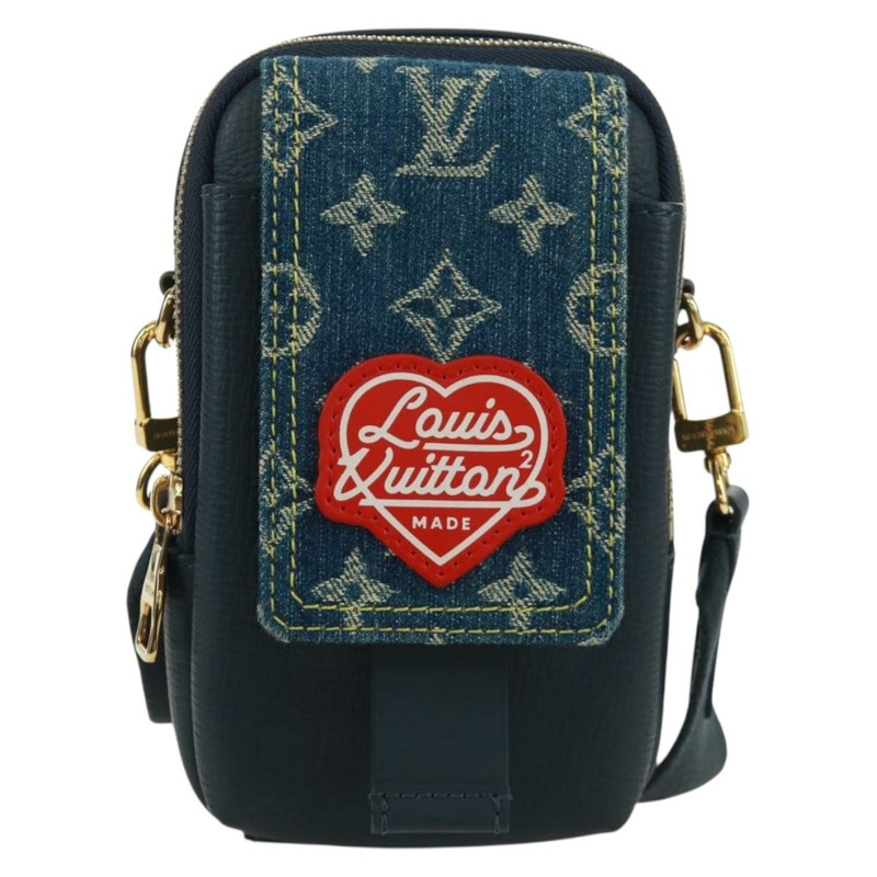 【日本直送】路易威登 Monogram Denim LV MADE 雙手機包 M81060 LV Auth 170667SM-1