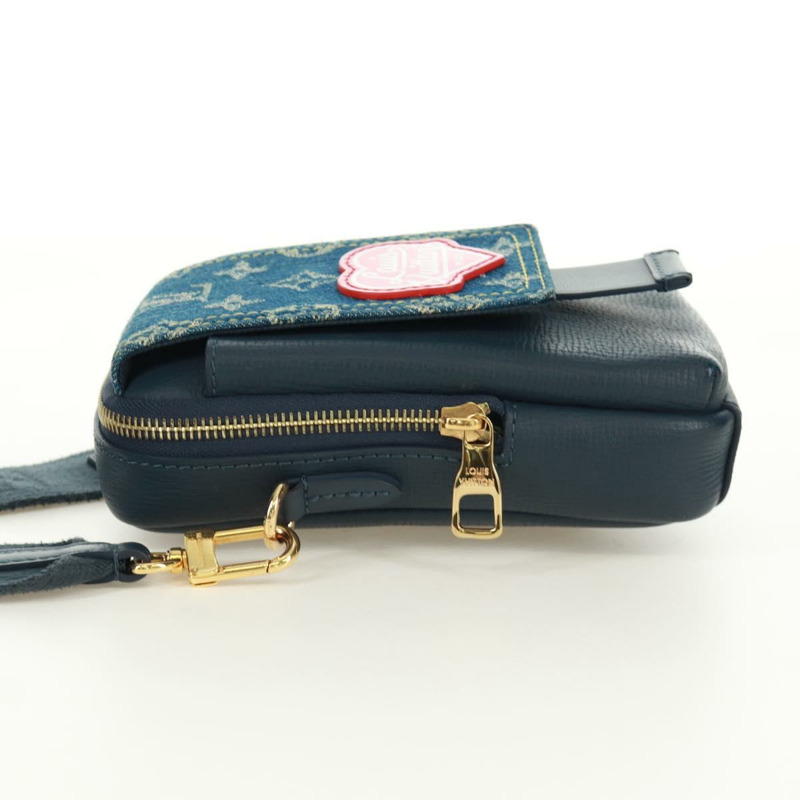 【日本直送】路易威登 Monogram Denim LV MADE 雙手機包 M81060 LV Auth 170667SM-3