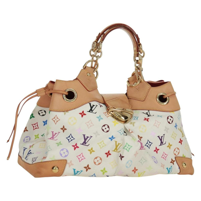 【日本直送】路易威登 Monogram Multicolor Ursula 手提包 白色 M40123 LV 正品 166892V-0