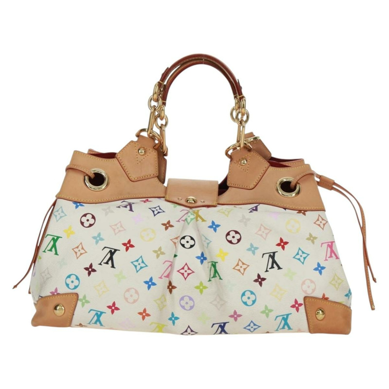 【日本直送】路易威登 Monogram Multicolor Ursula 手提包 白色 M40123 LV 正品 166892V-3