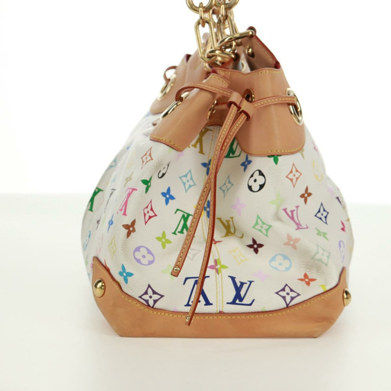【日本直送】路易威登 Monogram Multicolor Ursula 手提包 白色 M40123 LV 正品 166892V-5