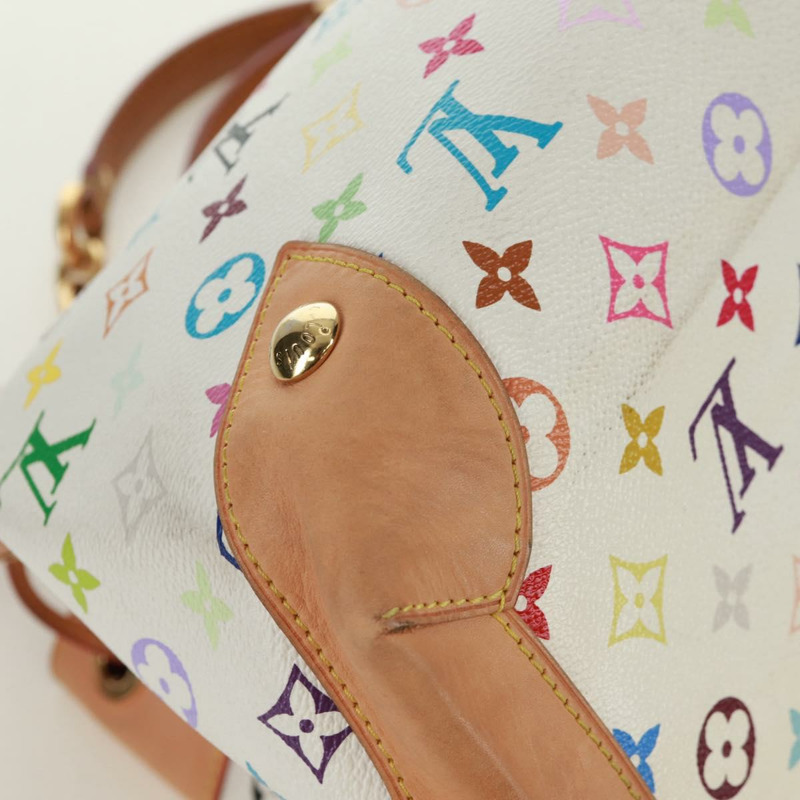 【日本直送】路易威登 Monogram Multicolor Ursula 手提包 白色 M40123 LV 正品 166892V-14