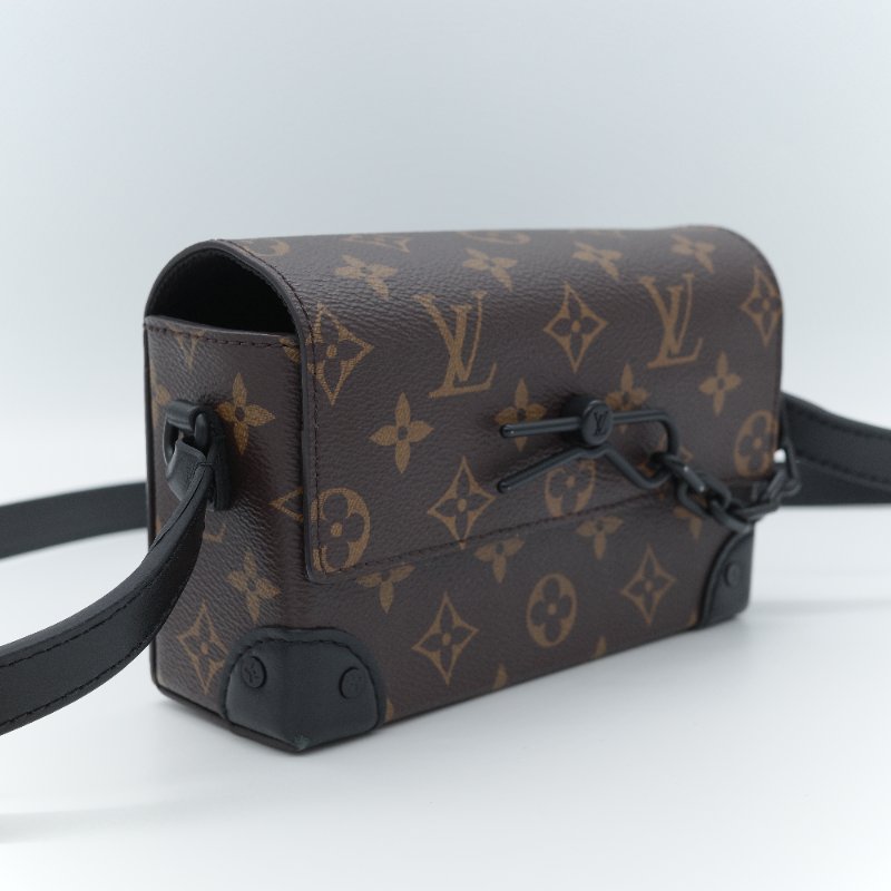 Louis Vuitton 路易威登 Steamer 經典老花 帆布 翻蓋斜背包-3