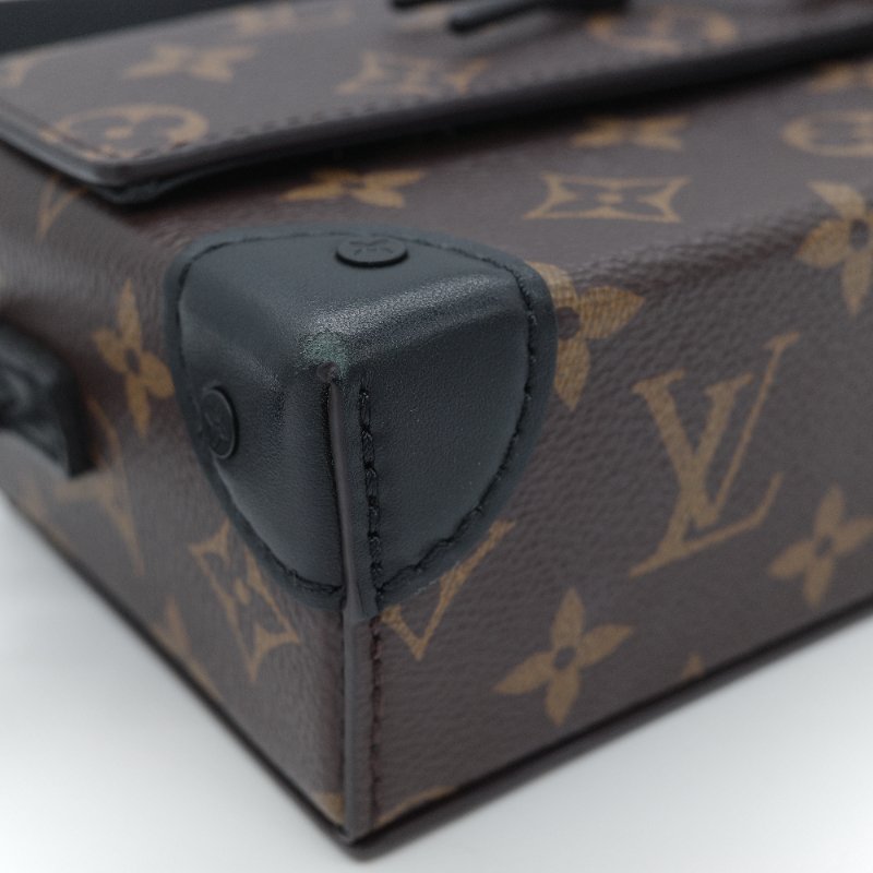 Louis Vuitton 路易威登 Steamer 經典老花 帆布 翻蓋斜背包-7