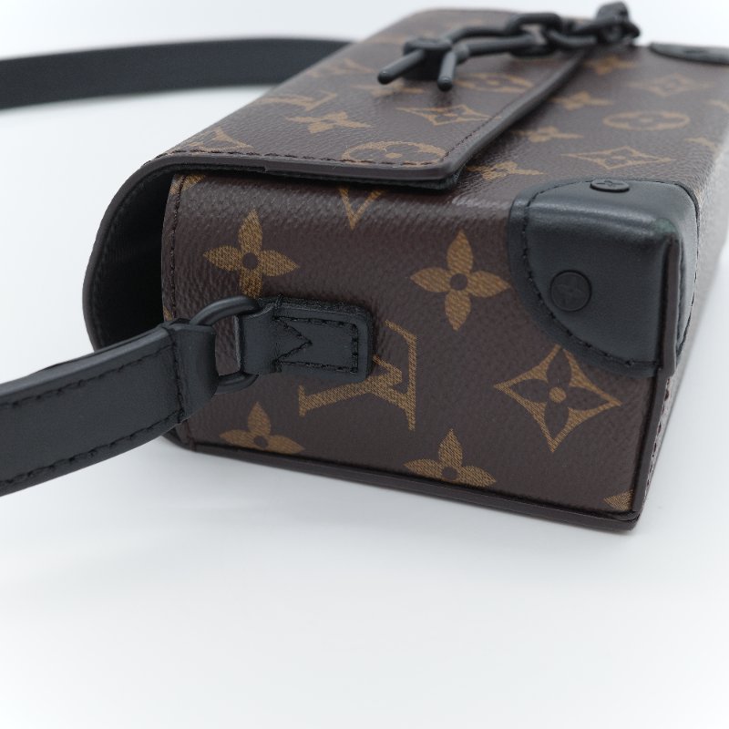 Louis Vuitton 路易威登 Steamer 經典老花 帆布 翻蓋斜背包-10