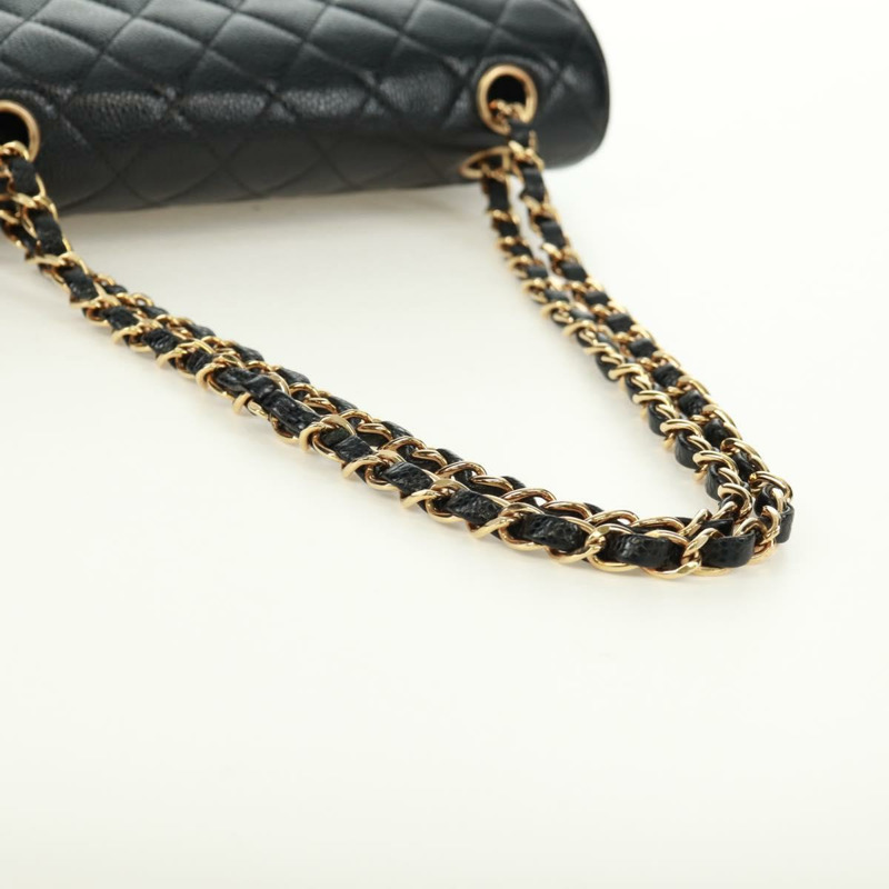 【日本直送】香奈兒雙蓋雙鏈絎縫23包，魚子醬皮，CC標誌，正品SK011SM-6