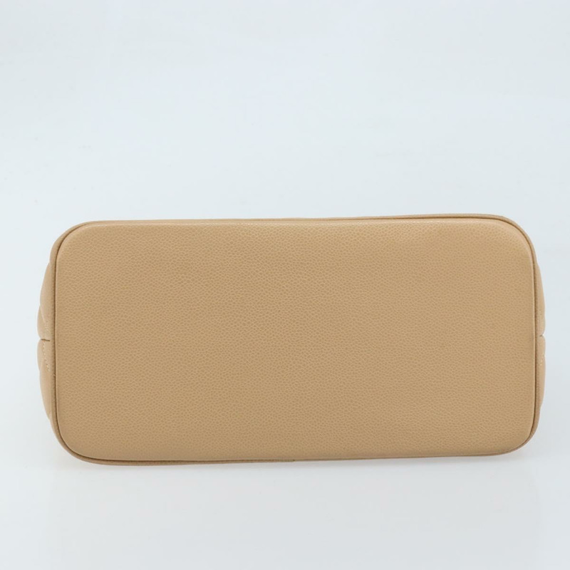 【日本直送】香奈兒 (CHANEL) Matelasse Reprint 托特包，魚子醬紋理，米色，金色 CC 標誌，正品編號 166898SAV-8