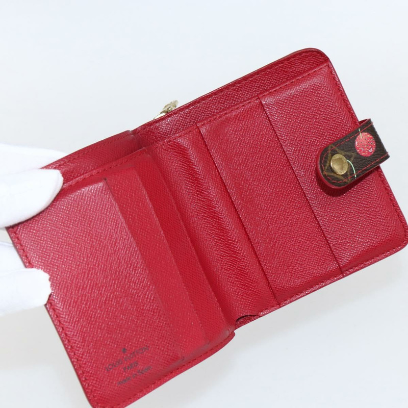 【日本直送】路易威登 Monogram Cherry Compact 拉鍊雙折錢包 M95005 LV Auth 173270V-13
