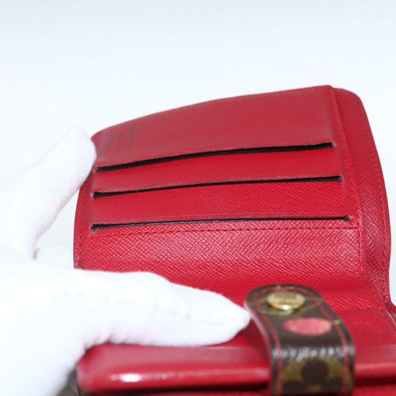 【日本直送】路易威登 Monogram Cherry Compact 拉鍊雙折錢包 M95005 LV Auth 173270V-15