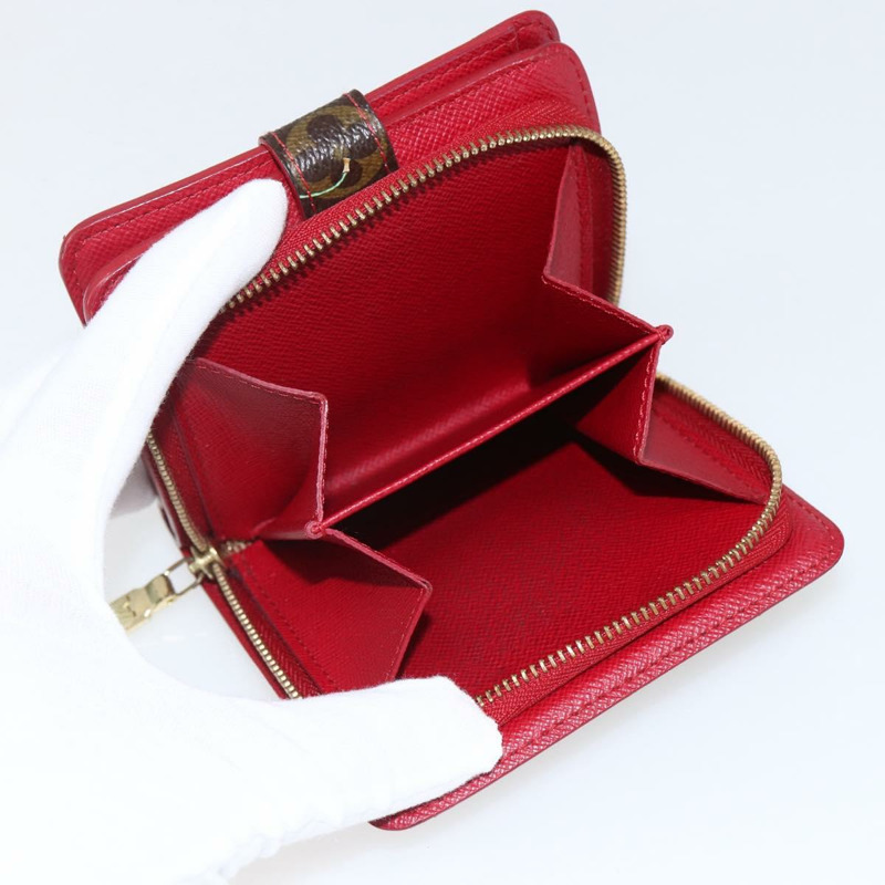 【日本直送】路易威登 Monogram Cherry Compact 拉鍊雙折錢包 M95005 LV Auth 173270V-19