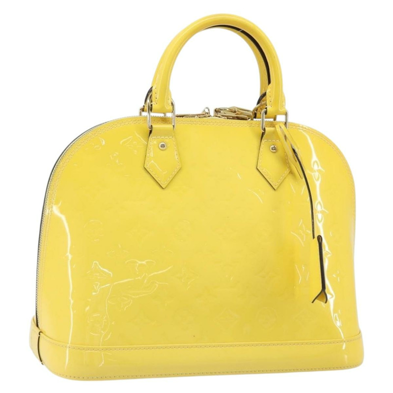 【日本直送】路易威登 Monogram Vernis Alma PM 手提包 Citrin M90101 LV Auth 173176V-0