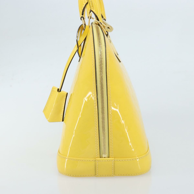 【日本直送】路易威登 Monogram Vernis Alma PM 手提包 Citrin M90101 LV Auth 173176V-4