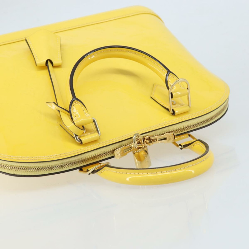 【日本直送】路易威登 Monogram Vernis Alma PM 手提包 Citrin M90101 LV Auth 173176V-5