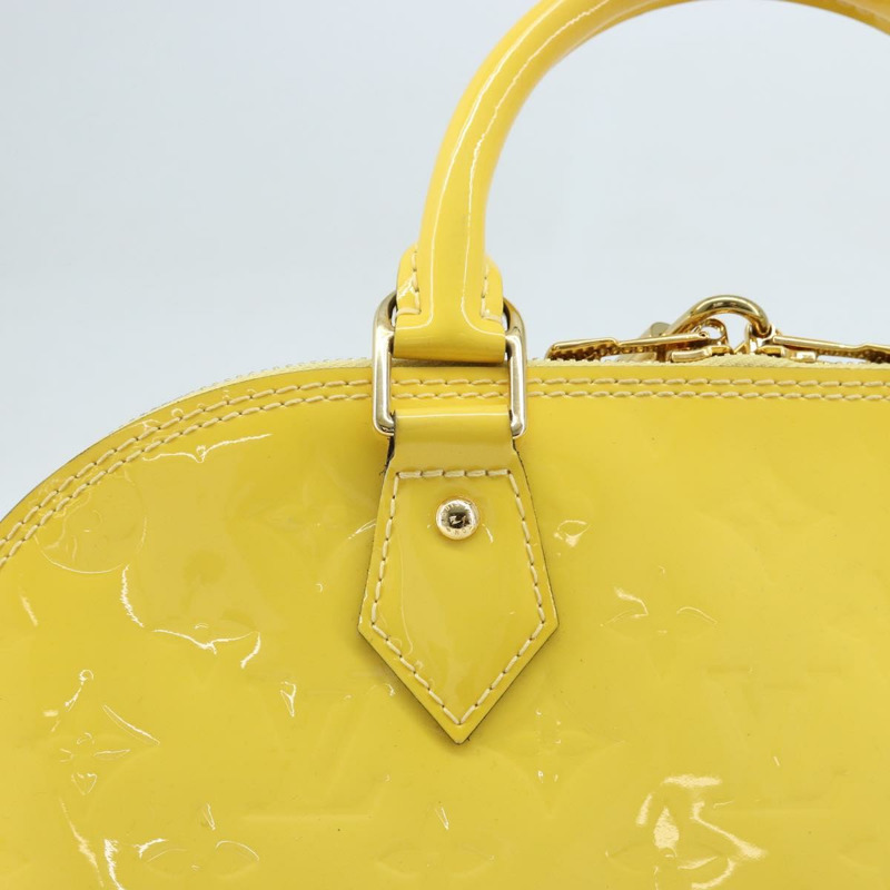 【日本直送】路易威登 Monogram Vernis Alma PM 手提包 Citrin M90101 LV Auth 173176V-13