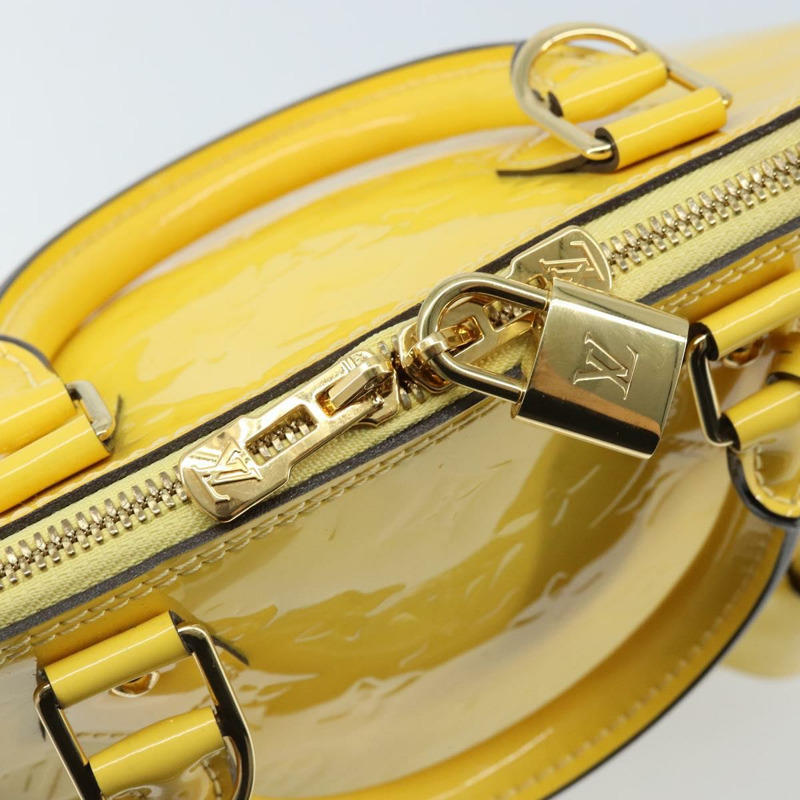 【日本直送】路易威登 Monogram Vernis Alma PM 手提包 Citrin M90101 LV Auth 173176V-15