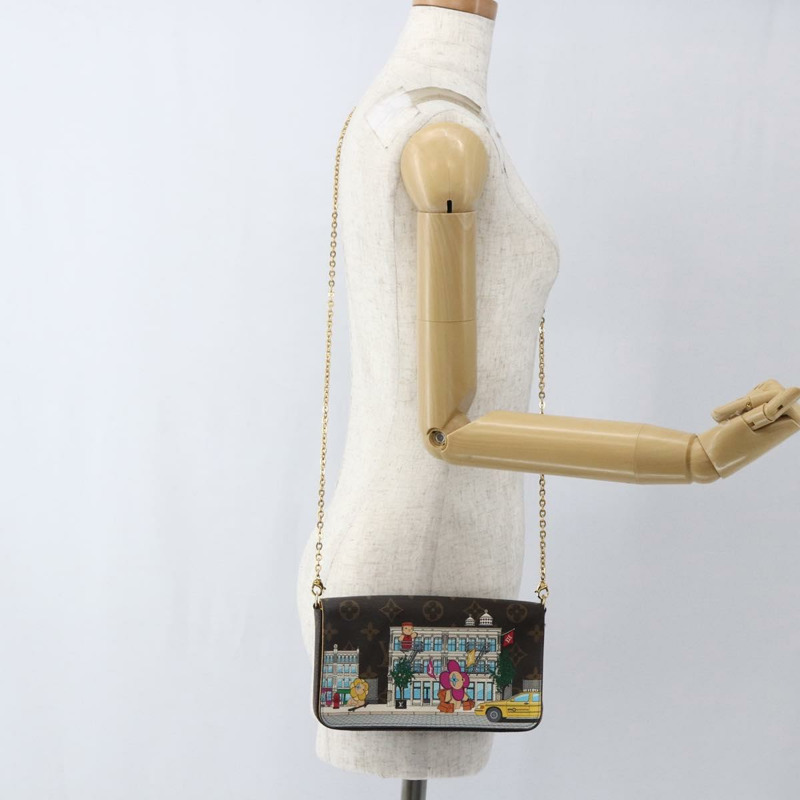 【日本直送】路易威登 Monogram Vivienne Pochette Felice 手袋 M81762 LV Auth 173194SAM-26