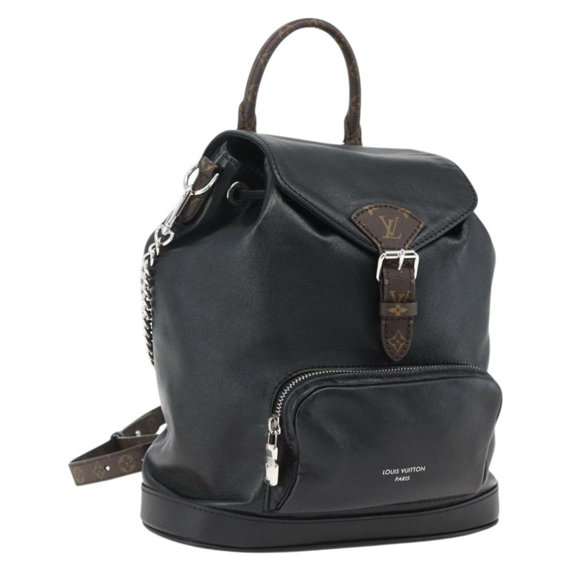【日本直送】路易威登 Monogram Montsouris Vibe PM 雙肩包 黑色 M12587 LV 正品 161743SM-0
