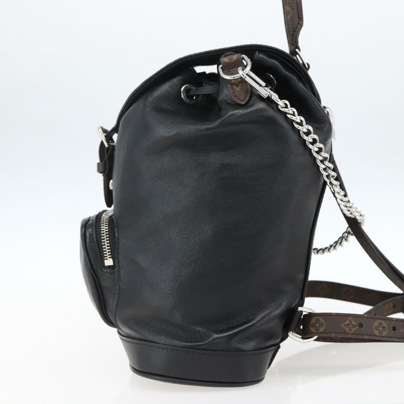 【日本直送】路易威登 Monogram Montsouris Vibe PM 雙肩包 黑色 M12587 LV 正品 161743SM-4