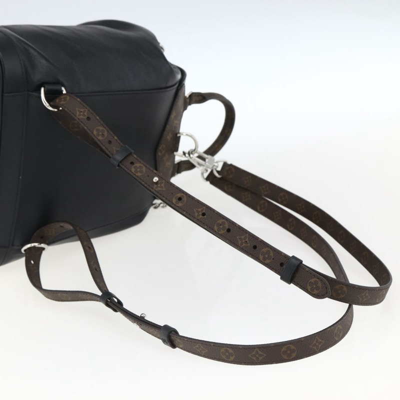 【日本直送】路易威登 Monogram Montsouris Vibe PM 雙肩包 黑色 M12587 LV 正品 161743SM-10