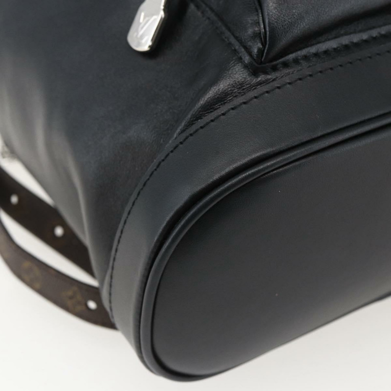 【日本直送】路易威登 Monogram Montsouris Vibe PM 雙肩包 黑色 M12587 LV 正品 161743SM-14
