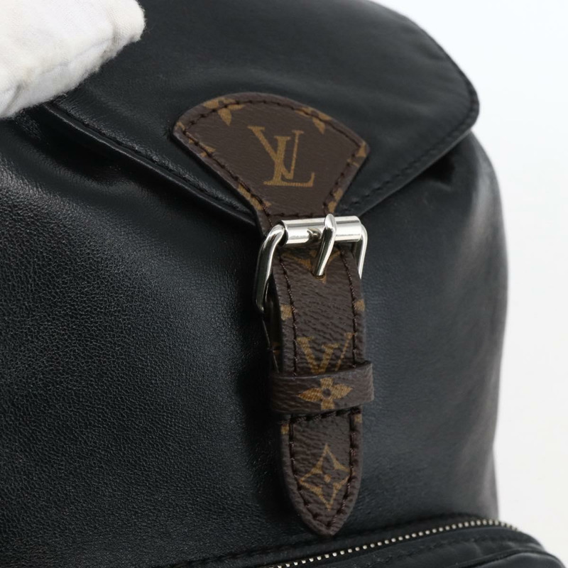 【日本直送】路易威登 Monogram Montsouris Vibe PM 雙肩包 黑色 M12587 LV 正品 161743SM-19