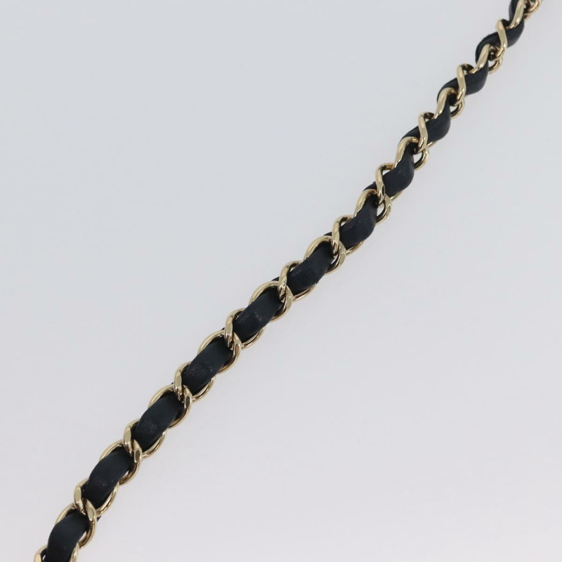 【日本直送】香奈兒 (CHANEL) 絎縫鏈條單背包 Mouton 黑色粉紅色 CC 正品 171163SAM-8