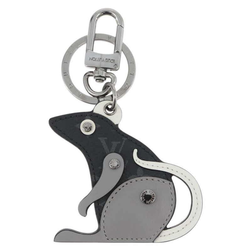 【日本直送】路易威登 Monogram Eclipse Porte Cles LV Rat Charm M68835 LV Auth 170848M-1