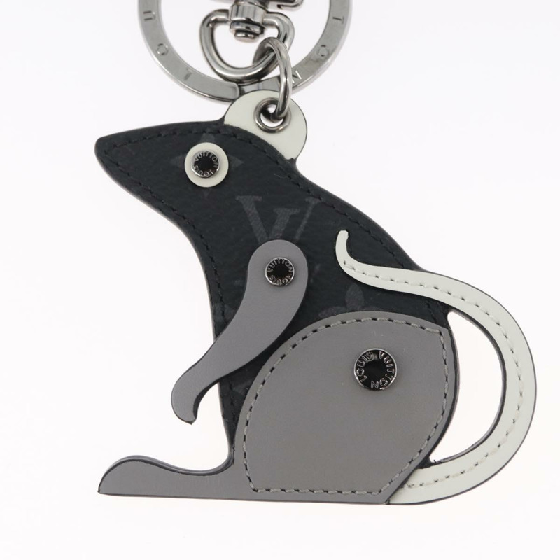 【日本直送】路易威登 Monogram Eclipse Porte Cles LV Rat Charm M68835 LV Auth 170848M-2