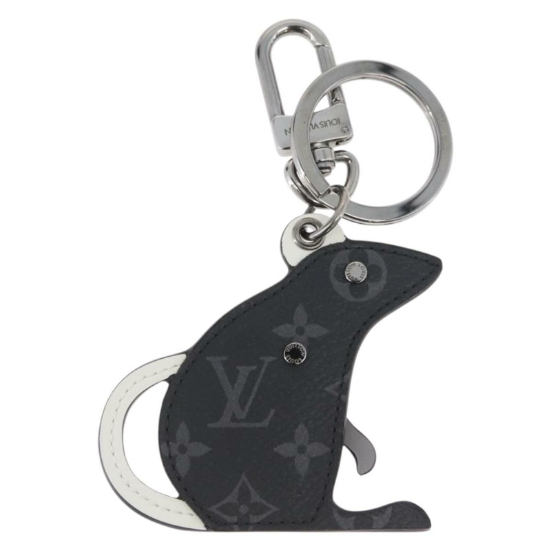 【日本直送】路易威登 Monogram Eclipse Porte Cles LV Rat Charm M68835 LV Auth 170848M-5