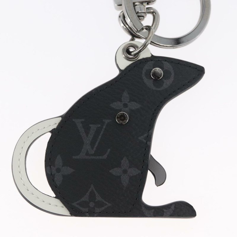【日本直送】路易威登 Monogram Eclipse Porte Cles LV Rat Charm M68835 LV Auth 170848M-6