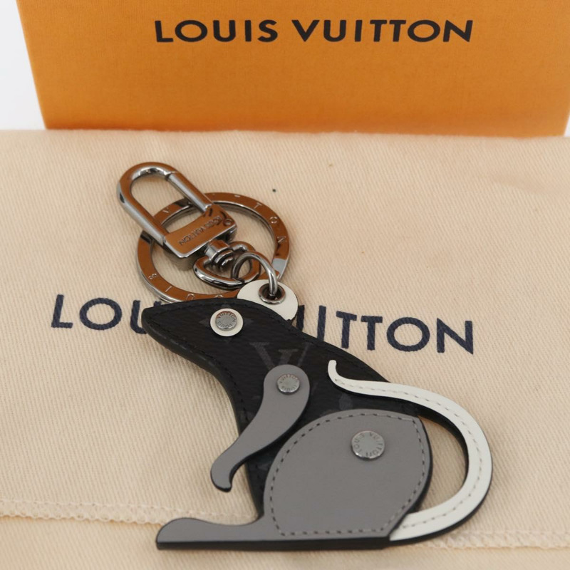 【日本直送】路易威登 Monogram Eclipse Porte Cles LV Rat Charm M68835 LV Auth 170848M-10