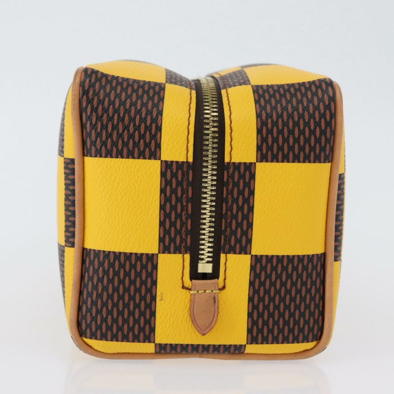 【日本直送】路易威登 Damier Locker Top Kit 化妝包 黃 N40567 LV Auth 170856M-3