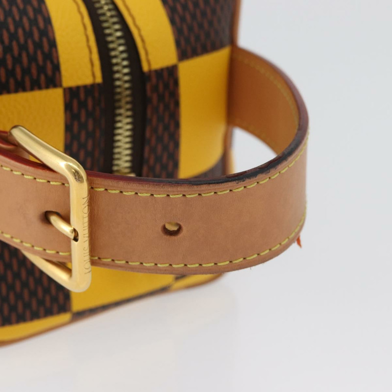 【日本直送】路易威登 Damier Locker Top Kit 化妝包 黃 N40567 LV Auth 170856M-6