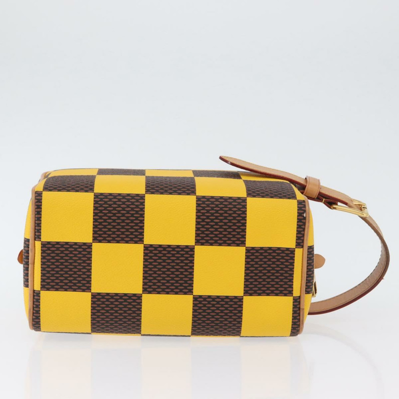 【日本直送】路易威登 Damier Locker Top Kit 化妝包 黃 N40567 LV Auth 170856M-9