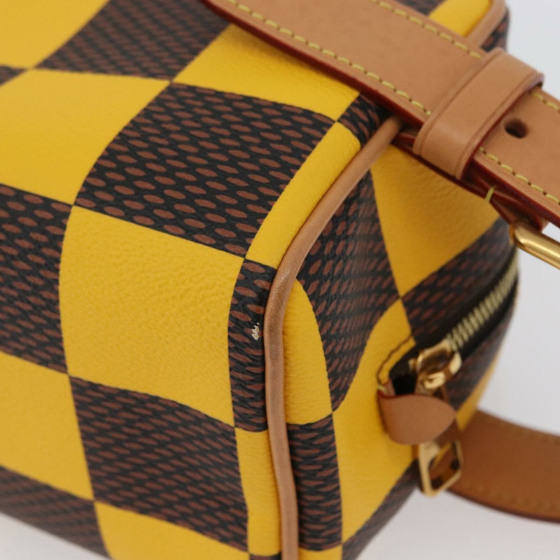 【日本直送】路易威登 Damier Locker Top Kit 化妝包 黃 N40567 LV Auth 170856M-11