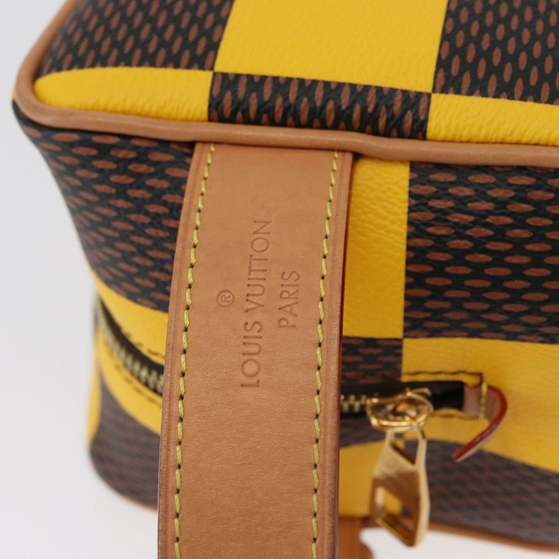 【日本直送】路易威登 Damier Locker Top Kit 化妝包 黃 N40567 LV Auth 170856M-14