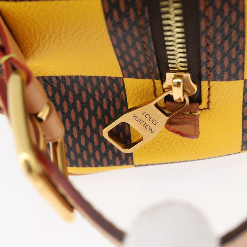 【日本直送】路易威登 Damier Locker Top Kit 化妝包 黃 N40567 LV Auth 170856M-16