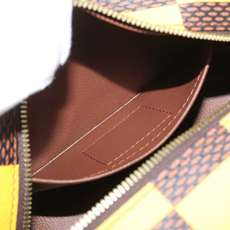 【日本直送】路易威登 Damier Locker Top Kit 化妝包 黃 N40567 LV Auth 170856M-21