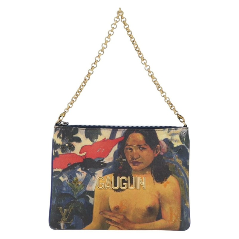 【日本直送】路易威登 Celty Pochette Plat Pouch Koons Rubens M64617 LV Auth 170658SAM-1