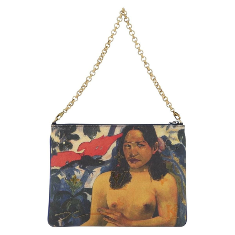 【日本直送】路易威登 Celty Pochette Plat Pouch Koons Rubens M64617 LV Auth 170658SAM-2