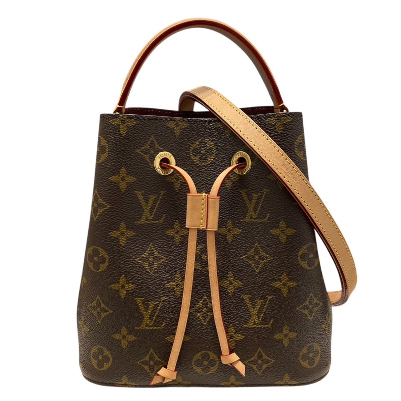 LOUIS VUITTON 路易威登 M46581 NEONOE 兩用水桶包 PVC帆布 老花 棕色 金釦-0