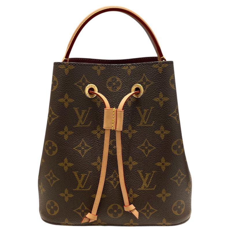 LOUIS VUITTON 路易威登 M46581 NEONOE 兩用水桶包 PVC帆布 老花 棕色 金釦-1
